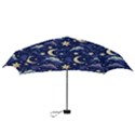 Night Moon Seamless Background Stars Sky Clouds Texture Pattern Mini Folding Umbrellas View3