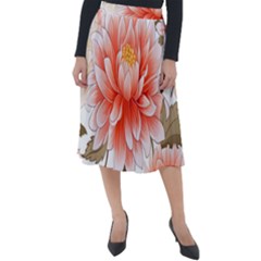 Flowers Plants Sample Design Rose Garden Flower Decoration Love Romance Bouquet Classic Velour Midi Skirt 