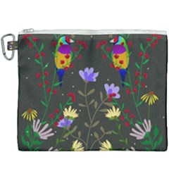 Bird Flower Plant Nature Canvas Cosmetic Bag (xxxl)