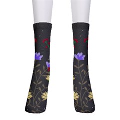 Bird Flower Plant Nature Crew Socks