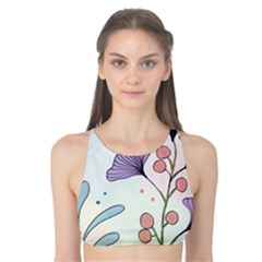 Flower Paint Flora Nature Plant Tank Bikini Top