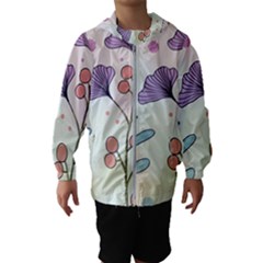 Flower Paint Flora Nature Plant Kids  Hooded Windbreaker