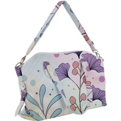 Flower Paint Flora Nature Plant Canvas Crossbody Bag by Maspions