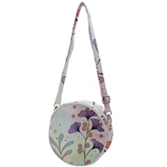 Flower Paint Flora Nature Plant Crossbody Circle Bag