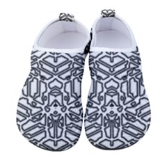 Monochrome Maze Design Print Kids  Sock-style Water Shoes by dflcprintsclothing