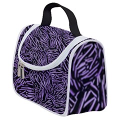 Enigmatic Plum Mosaic Satchel Handbag by dflcprintsclothing