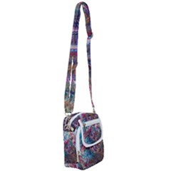 Straight Blend Module I Liquify 19-3 Color Edit Shoulder Strap Belt Bag by kaleidomarblingart