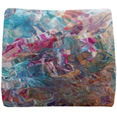 Straight Blend Module I Liquify 19-3 Color Edit Seat Cushion by kaleidomarblingart