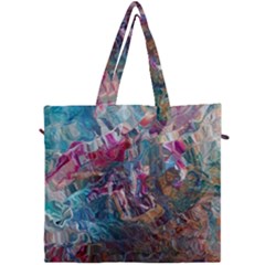 Straight Blend Module I Liquify 19-3 Color Edit Canvas Travel Bag by kaleidomarblingart