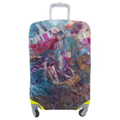 Straight Blend Module I Liquify 19-3 Color Edit Luggage Cover (medium) by kaleidomarblingart