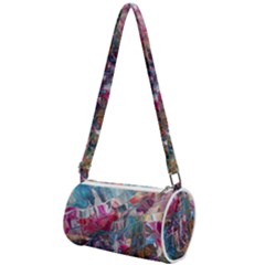 Straight Blend Module I Liquify 19-3 Color Edit Mini Cylinder Bag by kaleidomarblingart