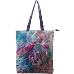 Straight Blend Module I Liquify 19-3 Color Edit Double Zip Up Tote Bag by kaleidomarblingart