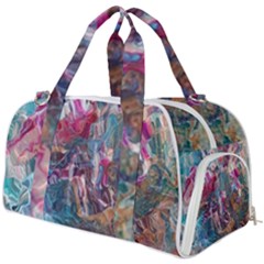 Straight Blend Module I Liquify 19-3 Color Edit Burner Gym Duffel Bag by kaleidomarblingart