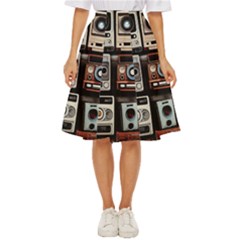 Retro Cameras Old Vintage Antique Technology Wallpaper Retrospective Classic Short Skirt by Grandong