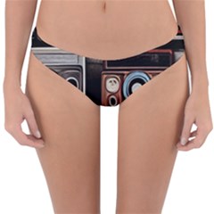 Retro Cameras Old Vintage Antique Technology Wallpaper Retrospective Reversible Hipster Bikini Bottoms