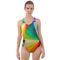 Bring Colors To Your Day Cut-out Back One Piece Swimsuit by elizah032470