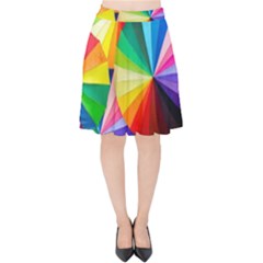 Bring Colors To Your Day Velvet High Waist Skirt by elizah032470
