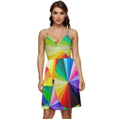 Bring Colors To Your Day V-neck Pocket Summer Dress  by elizah032470