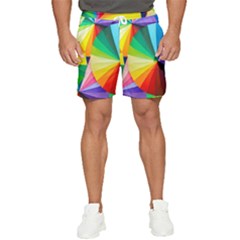 Bring Colors To Your Day Men s Runner Shorts by elizah032470