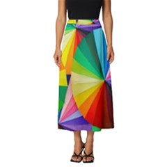 Bring Colors To Your Day Classic Midi Chiffon Skirt by elizah032470