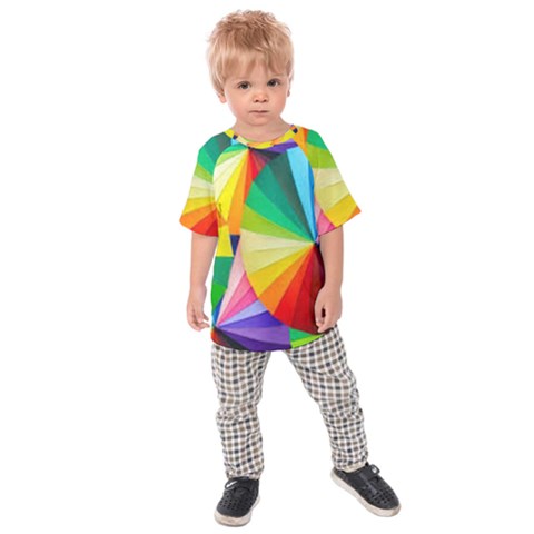 Bring Colors To Your Day Kids  Raglan T-shirt by elizah032470