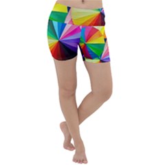 Bring Colors To Your Day Lightweight Velour Yoga Shorts by elizah032470