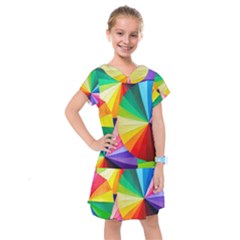 Bring Colors To Your Day Kids  Drop Waist Dress by elizah032470