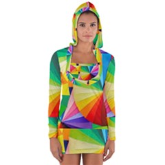 Bring Colors To Your Day Long Sleeve Hooded T-shirt