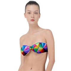 Bring Colors To Your Day Classic Bandeau Bikini Top 