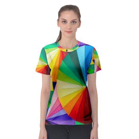 Bring Colors To Your Day Women s Sport Mesh T-shirt by elizah032470