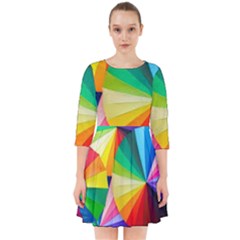 Bring Colors To Your Day Smock Dress by elizah032470