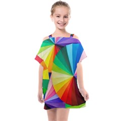 Bring Colors To Your Day Kids  One Piece Chiffon Dress by elizah032470