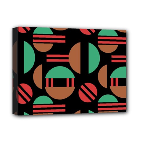 Abstract Geometric Pattern Deluxe Canvas 16  X 12  (stretched)  by Maspions