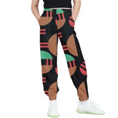 Abstract Geometric Pattern Kids  Joggers by Maspions