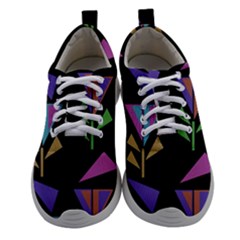 Abstract Pattern Flora Flower Women Athletic Shoes
