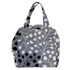 Abstract Nature Black White Boxy Hand Bag by Maspions