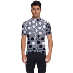 Abstract Nature Black White Men s Short Sleeve Cycling Jersey