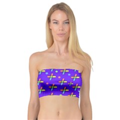 Abstract Background Cross Hashtag Bandeau Top