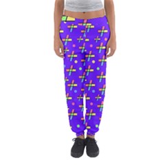 Abstract Background Cross Hashtag Women s Jogger Sweatpants