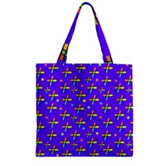 Abstract Background Cross Hashtag Zipper Grocery Tote Bag by Maspions
