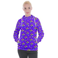 Abstract Background Cross Hashtag Women s Hooded Pullover by Maspions