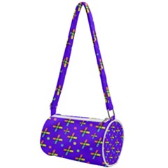 Abstract Background Cross Hashtag Mini Cylinder Bag