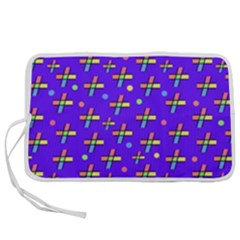 Abstract Background Cross Hashtag Pen Storage Case (s)