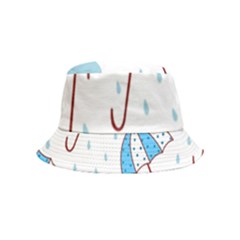 Rain Umbrella Pattern Water Bucket Hat (kids)