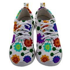 Bloom Plant Flowering Pattern Women Athletic Shoes by Maspions