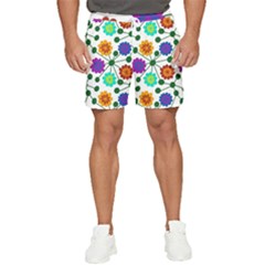 Bloom Plant Flowering Pattern Men s Runner Shorts