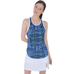 Fish Pike Pond Lake River Animal Racer Back Mesh Tank Top