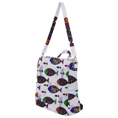 Fish Abstract Colorful Crossbody Backpack