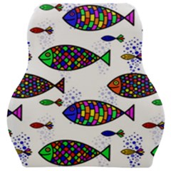 Fish Abstract Colorful Car Seat Velour Cushion 
