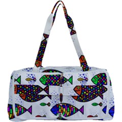 Fish Abstract Colorful Multi Function Bag by Maspions